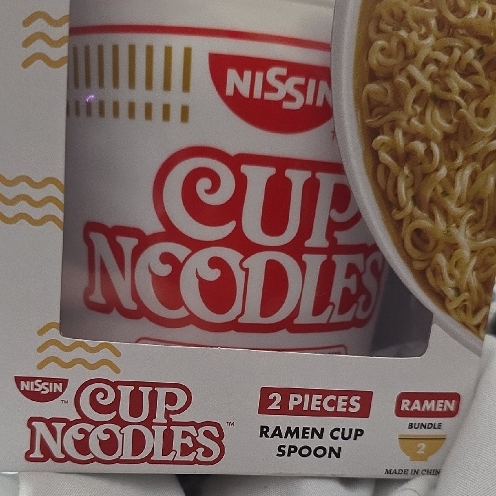Nissin Cup Noodles Ramen Cup and Spoon Set